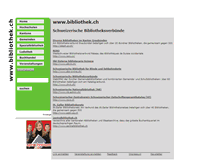 Tablet Screenshot of bibliothek.ch